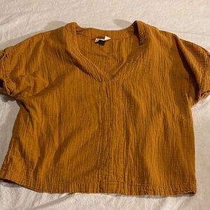 Universal Thread V-Neck Blouse Sz L 100% cotton